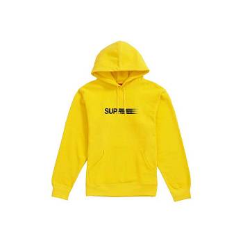 Hanorace Supreme Motion Logo Cu Glugă Galbeni | RO327EX