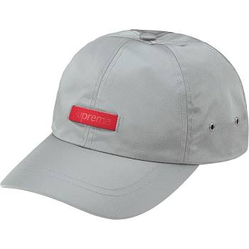 Palarie Supreme Piele Patch 6-Panel Gri | RO472KI