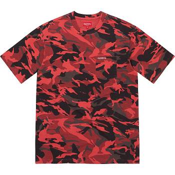Pulovere Supreme S/S Pocket Tee Rosii | RO273QZ